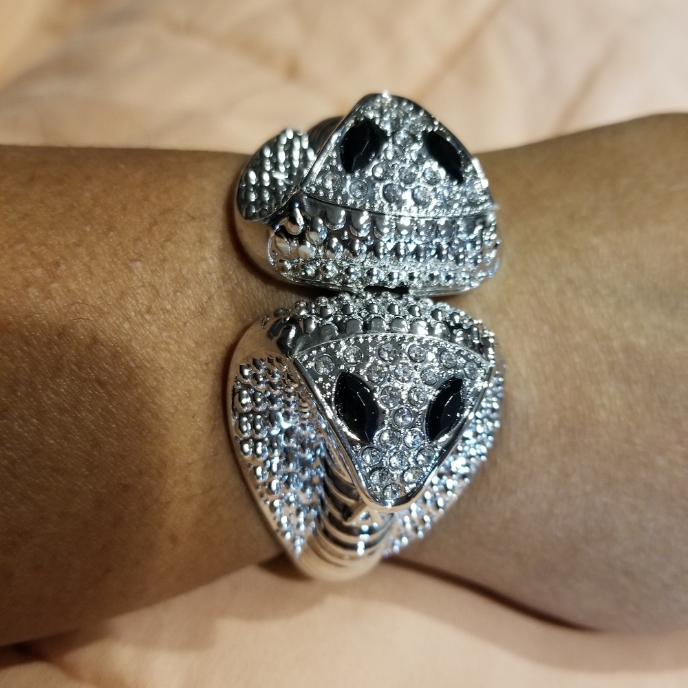 New Snake bangle bracelet - Silver